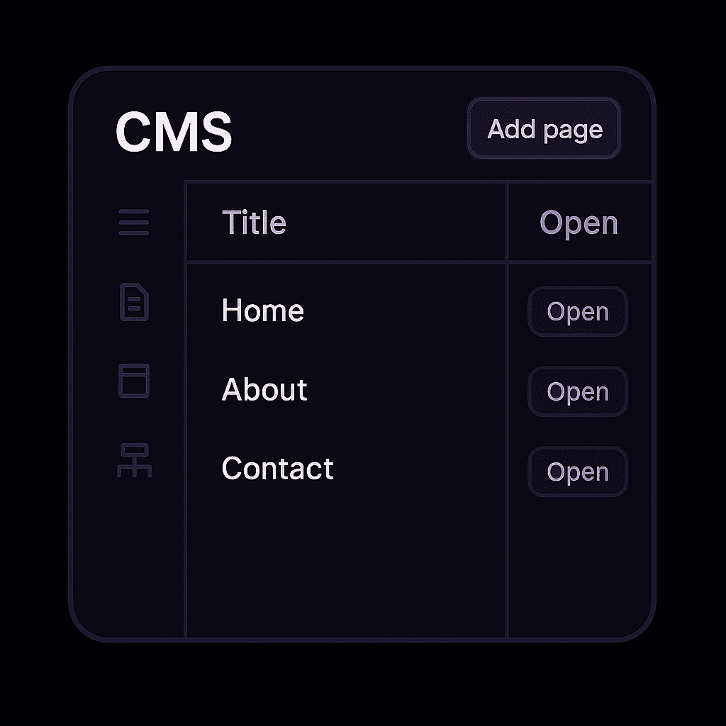 Content Management System Template